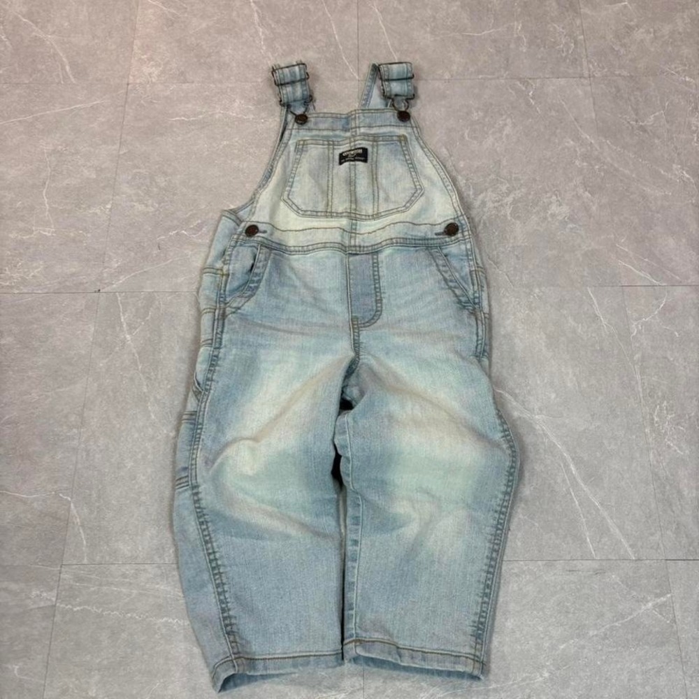 OshKosh‎ blue denim overalls Size 2 years #kids #denim